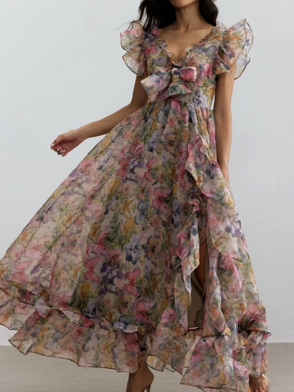 SUNFERE Sarah Butterfly Maxi Dress - Picture 1 of 10
